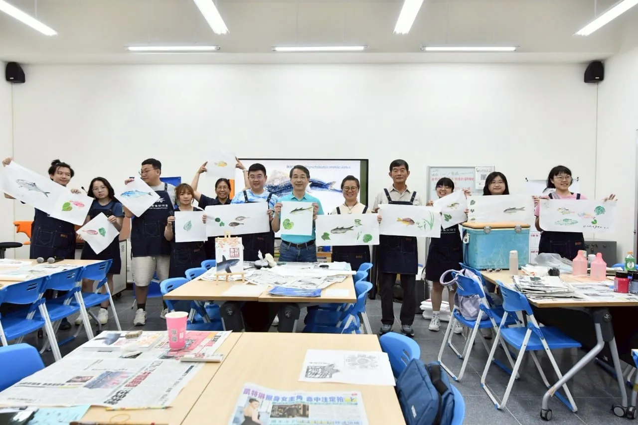 臺灣海洋教育中心主辦海洋文化增能魚拓體驗班